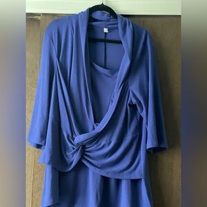 Elegant Blue Women's Top